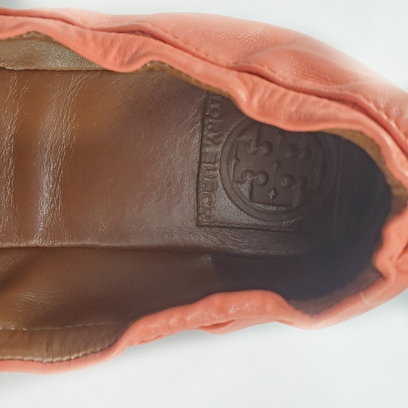 Tory Burch Ballet Flats Orange Leather - Picture 6 of 7